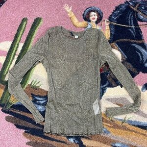 LONG SLEEVE TOP SHEER GLITTER